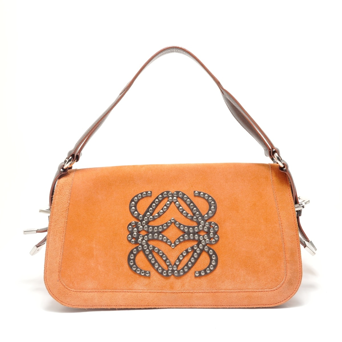 ロエベ LOEWE スタッズ アナグラム ショルダーバッグ【中古】