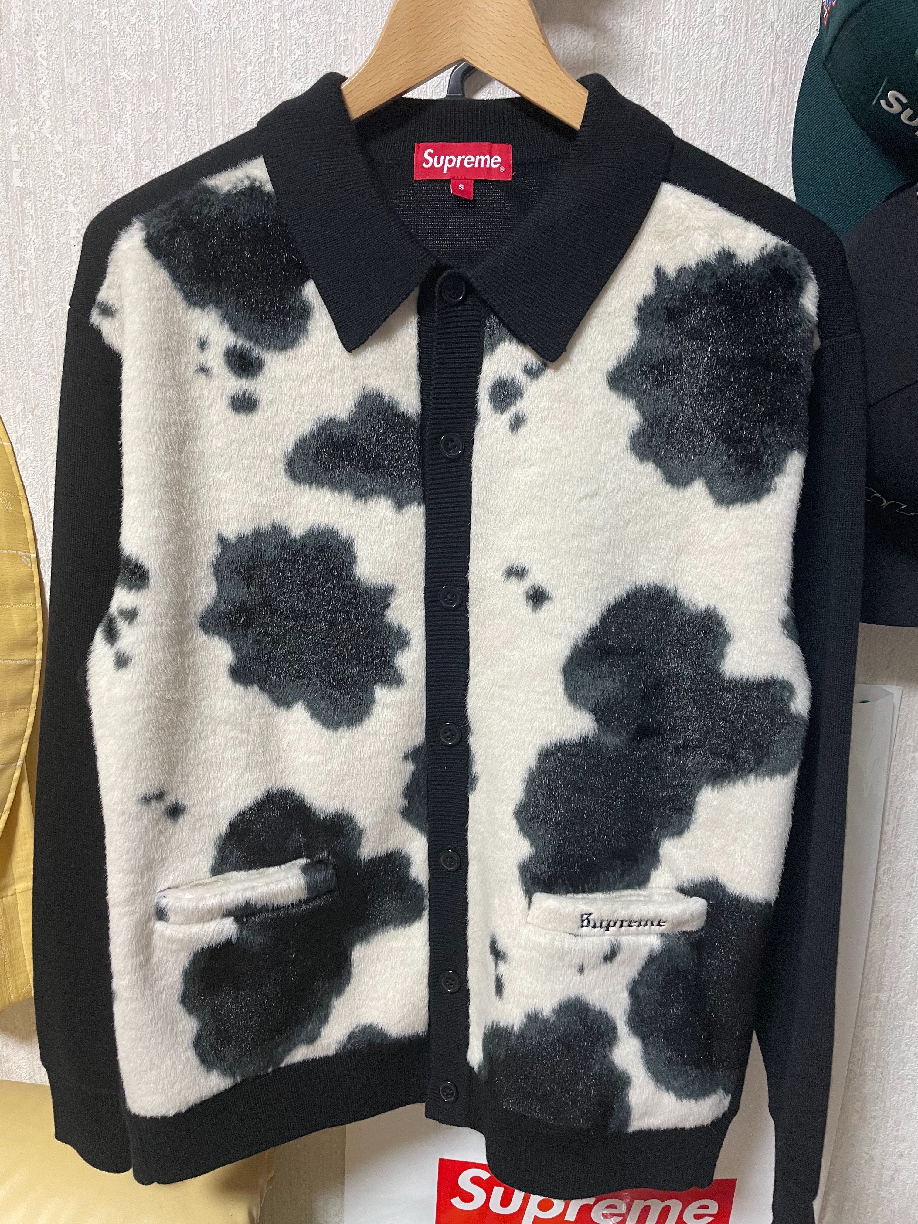 Supreme Cow Print Cardigan "Black"