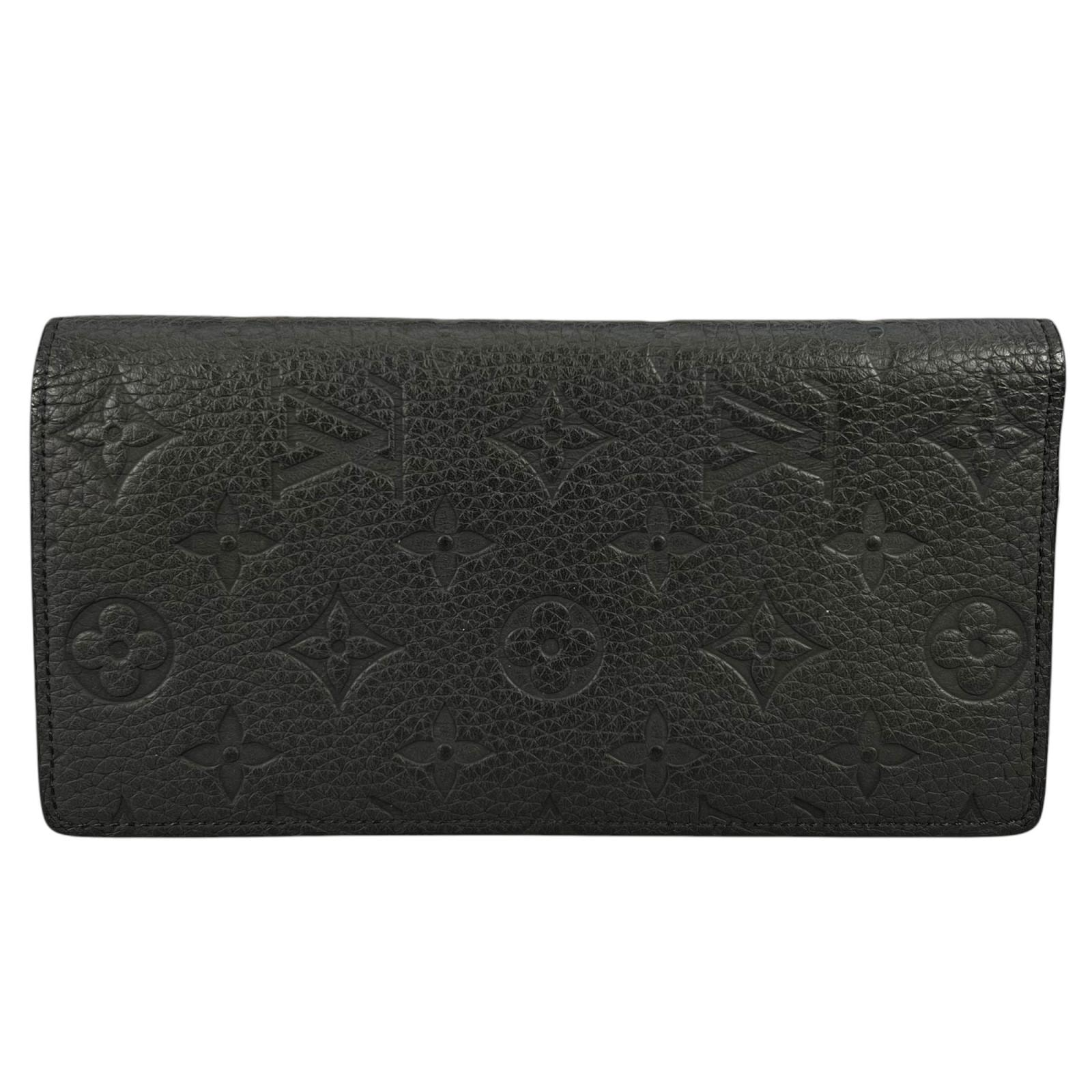 美品 LOUIS VUITTON ルイ・ヴィトン ポルトフォイユ・プラザ 長財布 モノグラムキャンバス ブラック レディース【中古】