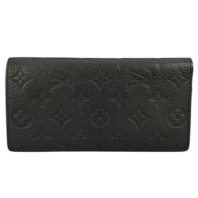 美品 LOUIS VUITTON ルイ・ヴィトン ポルトフォイユ・プラザ 長財布 モノグラムキャンバス ブラック レディース【中古】