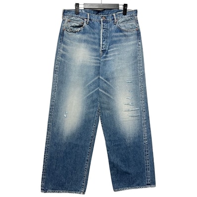 VISVIM ビズビム 26SS 品番 0126105005007 SOCIAL SCULPTURE 01 EX WIDE DMGD-43 加工 ワイド デニムパンツ 54096