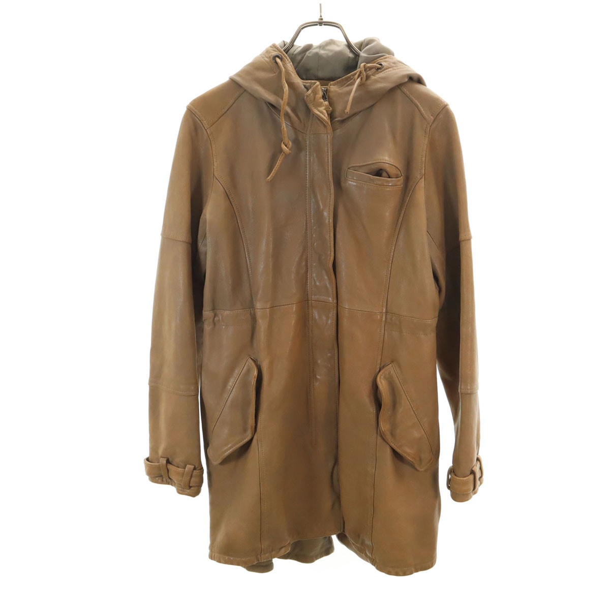 AVIREX Belle アヴィレックス ベル シープスキン レザーコート M ベージュ