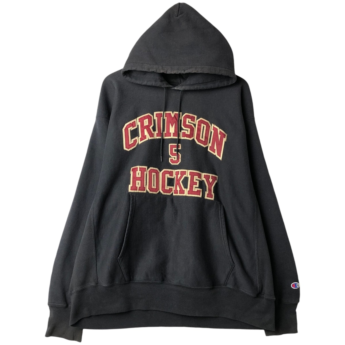 古着 00年代 チャンピオン Champion PREMIUM REVERSE WEAVE プレミアムリバースウィーブ 三連プリント カレッジ スウェットプルオーバーパーカー メンズXXL相当/eaa624096