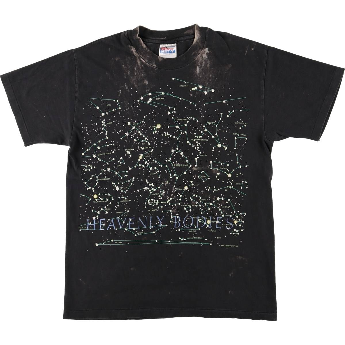 古着 90年代 ヘインズ Hanes LIBERTY GRAPHICS リバティーグラフィックス 星座 プリントTシャツ USA製 メンズM相当 ヴィンテージ/eaa570792