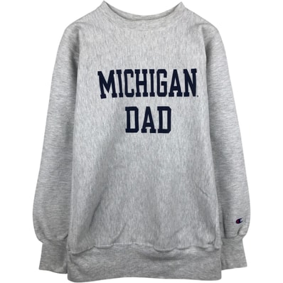 古着 90年代 チャンピオン Champion REVERSE WEAVE リバースウィーブ 刺繍タグ MICHIGAN ミシガン大学 カレッジスウェットシャツ トレーナー USA製 メンズXL相当 ヴィンテージ/eaa633779