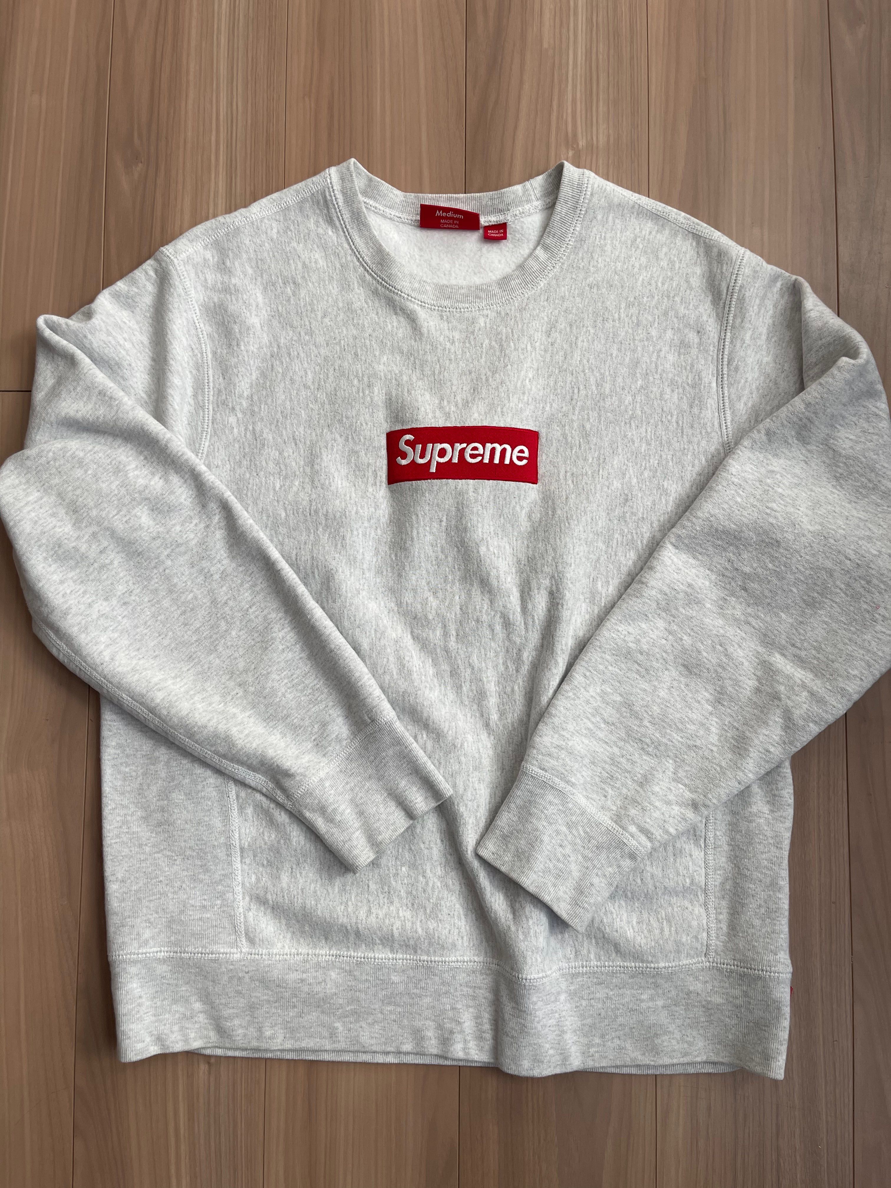 Supreme Box Logo Crewneck Sweatshirt "Ash Grey" (18FW)