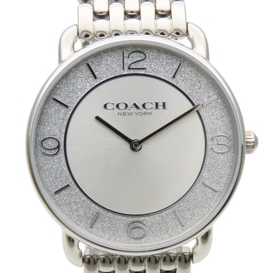 【中古】 コーチ 腕時計 エリオット 14504373 ステンレススチール シルバー 文字盤グリッターシルバー COACH