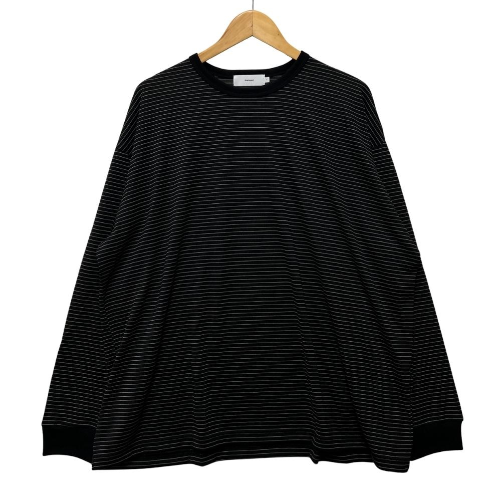 GRAPHPAPER グラフペーパー 26AW GU263-70158B Fine Wool Border L/S Crew Neck Tee ボーダー 長袖Tシャツ サイズ2 正規品 / 56334
