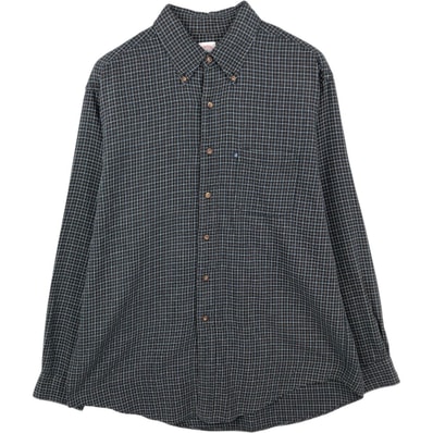 古着 ブルックスブラザーズ Brooks Brothers 346 長袖 ボタンダウン ライトネルチェックシャツ メンズL相当/eaa662119