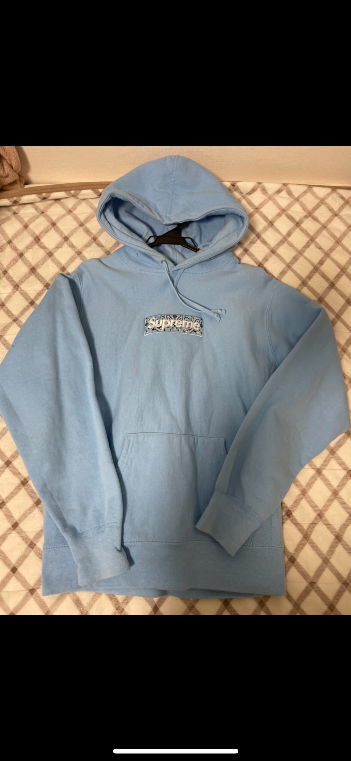 Supreme Bandana Box Logo Hooded Sweatshirt "Blue"