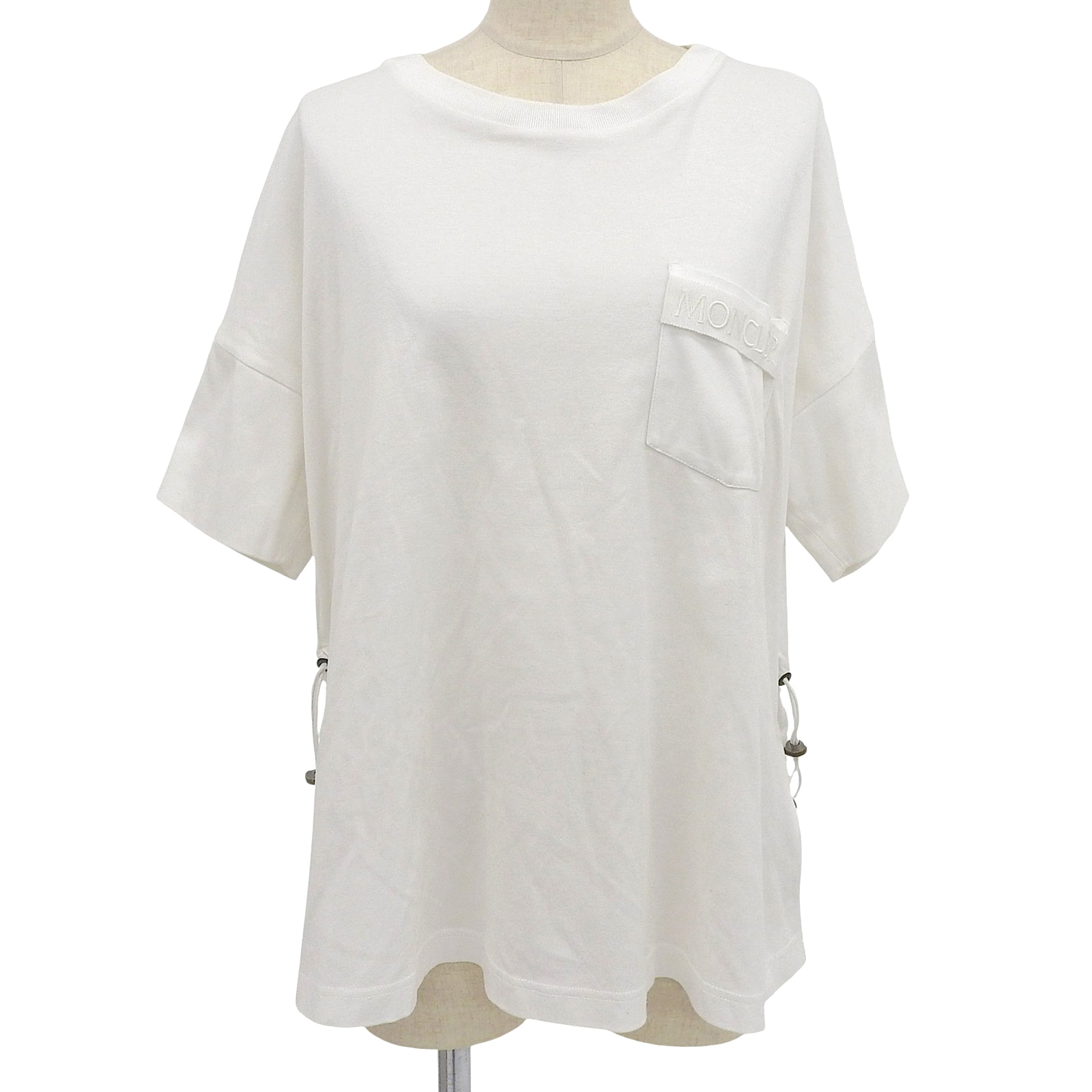 美品 モンクレール 半袖Tシャツ ホワイト レディース XS