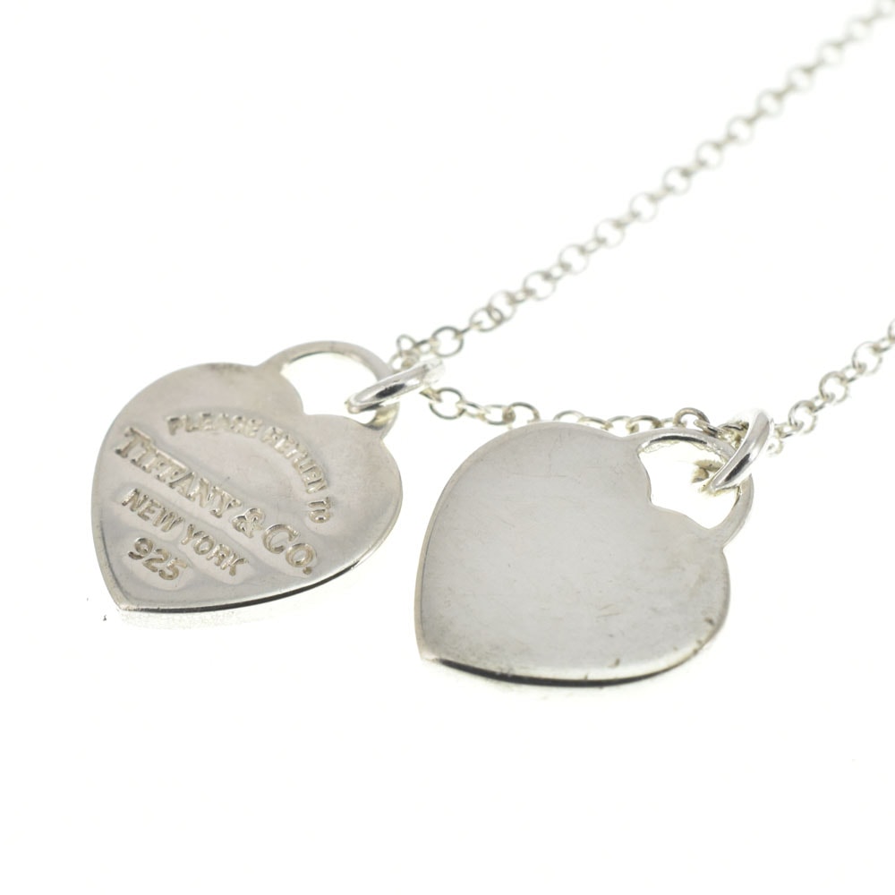 ティファニー TIFFANY&Co. リターントゥティファニー ダブルハートタグ ペンダントネックレス シルバー925 レディース 箱・袋付き S#144581