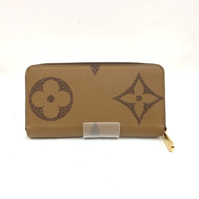 〇〇LOUIS VUITTON ルイヴィトン ジャイアント モノグラム リバース ジッピーウォレット ラウンドファスナー 長財布 M69353 ブラウン