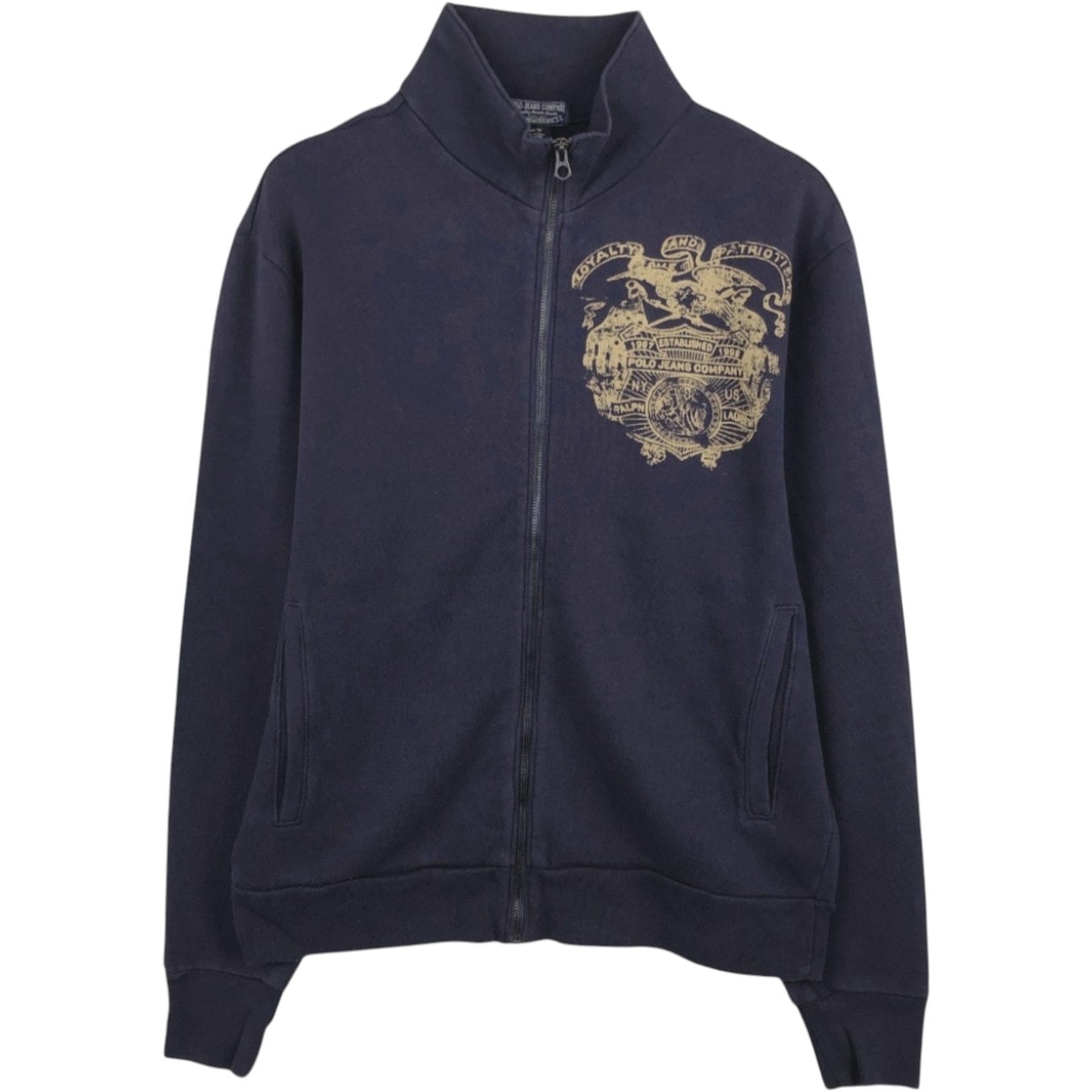 古着 ラルフローレン Ralph Lauren POLO JEANS COMPANY フルジップスウェットシャツ トレーナー メンズM相当/eaa679713