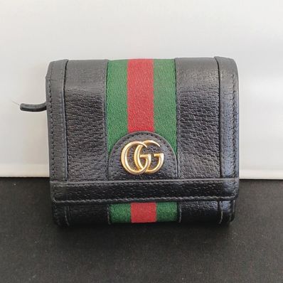 GUCCI Ophidia GG Card Case Wallet "Black"
