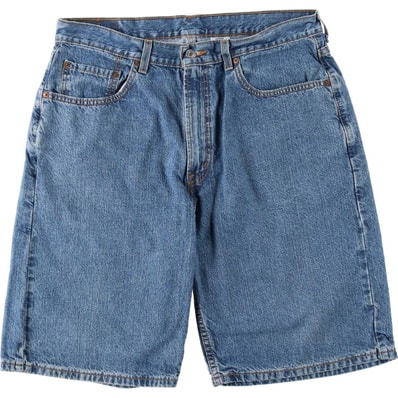 古着 00年代 リーバイス Levi's 569 LOOSE FIT デニムショーツ ハーフパンツ ジョーツ メンズw35相当/eaa637085