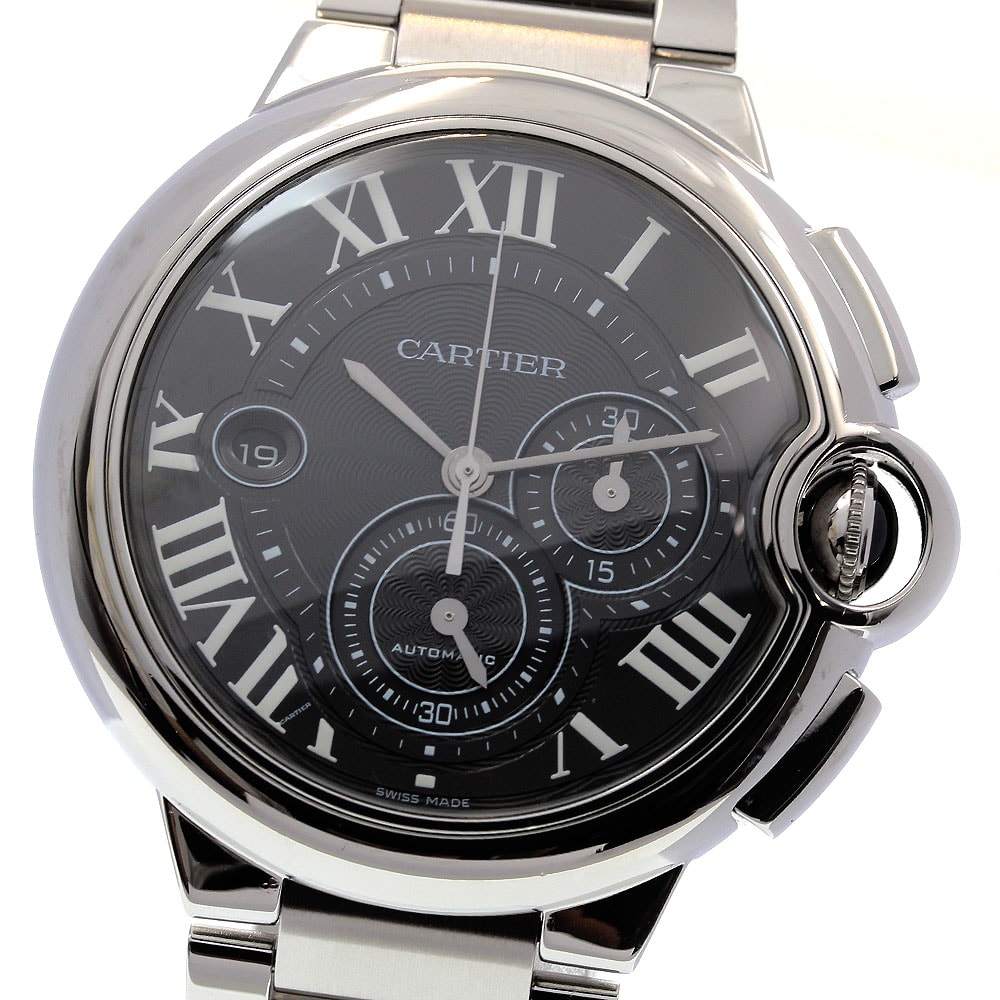 ☆良品 カルティエ バロンブルークロノXL W6920077 メンズ 【中古】