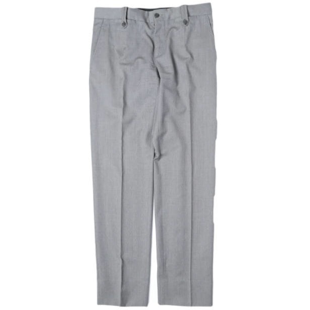 DOLCE&GABBANA ドルチェアンドガッバーナ イタリア製 ヴァージンウール ノープリーツスラックス G3P6CT / FU2F9 46 Gray パンツ ボトムス g27737