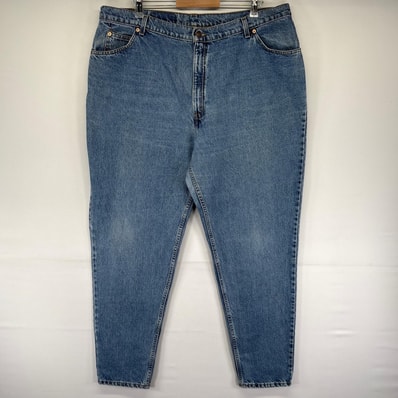古着 90's/90年代 リーバイス Levi's USA製 デニム パンツ 9922 テーパード ジップ オレンジタブ ジーンズ W24 ブルー系 メンズ