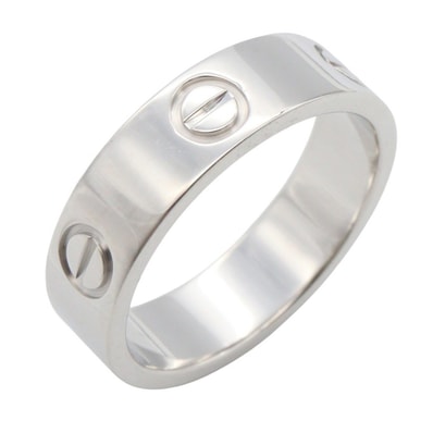 カルティエ CARTIER ラブリング リング・指輪 ジュエリー K18WG(ホワイトゴールド) メンズ レディース シルバー系 【中古】