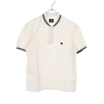 ニードルス Needles Shawl Collar S/S Polo ポロシャツ 衣料品 トップス コットン メンズ ホワイト系 / ブラック系 【中古】