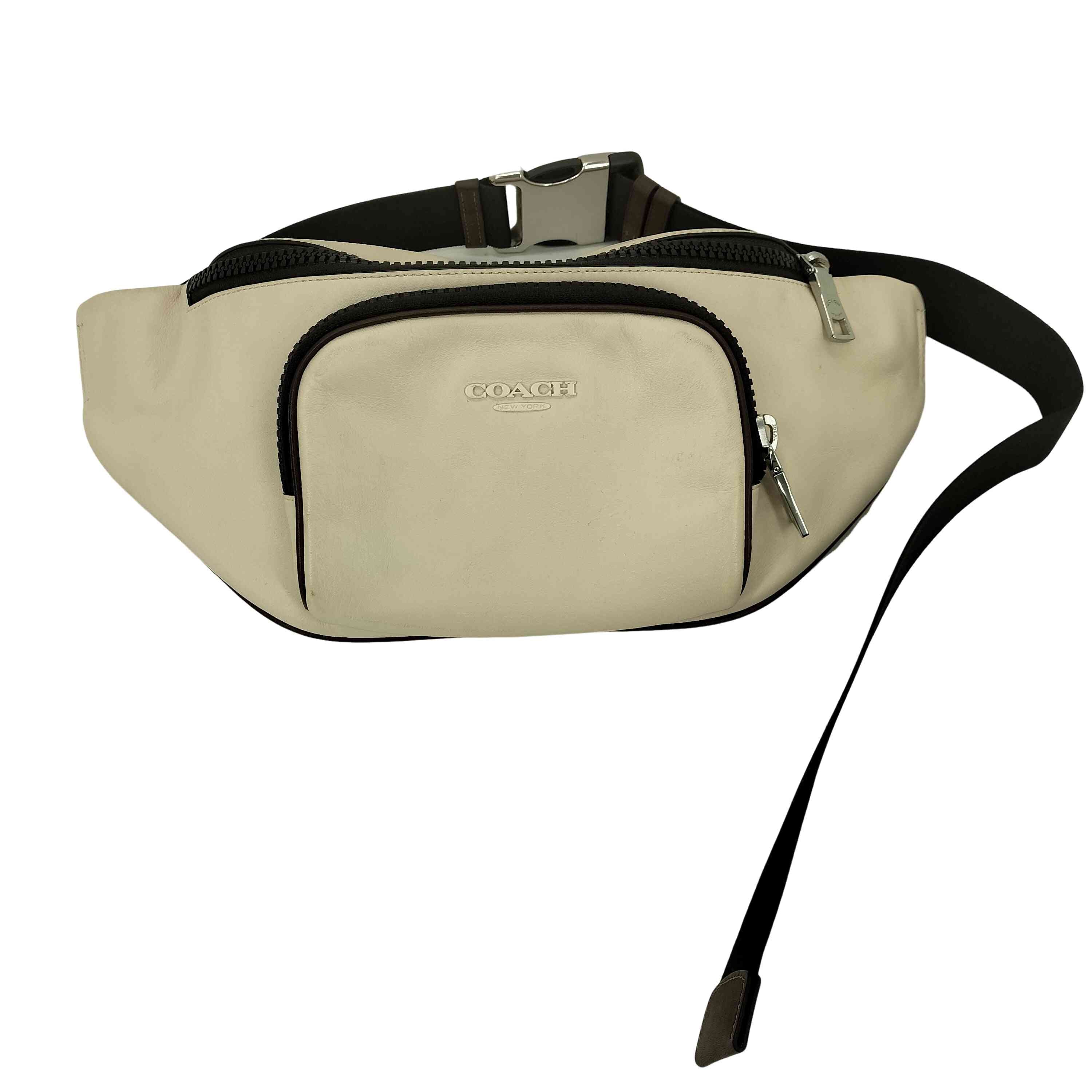 24AW シグネチャー レーサー ベルト  レザー バック ボディ バック【1138928567950】