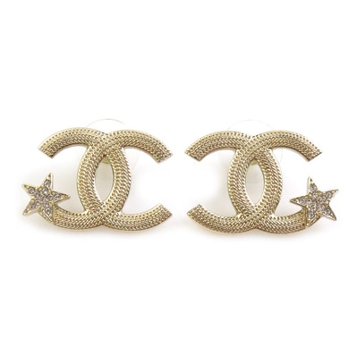 シャネル CHANEL ピアス メタル ゴールド レディース【中古】 56941d