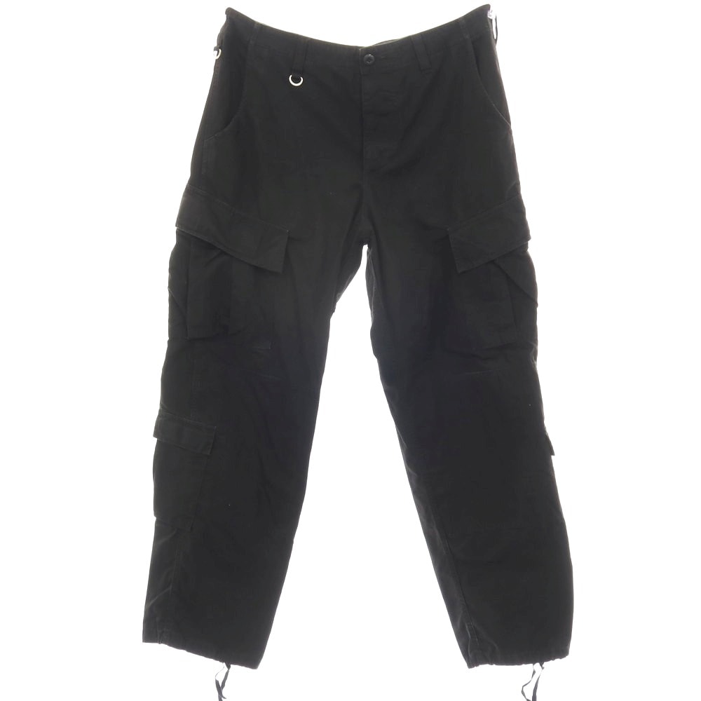 【中古】ユニフォームエクスペリメント uniform experiment リップストップ コットン カーゴパンツ ブラック【サイズ4】【メンズ】