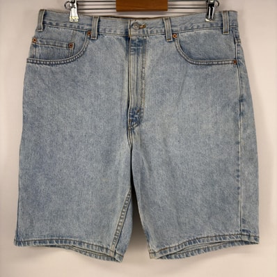 古着 00’s/00年代 リーバイス Levi's USA製 ショートパンツ ストレート ジーパン デニム 505 ジップフライ w38 ブルー メンズ