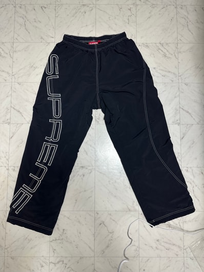 Supreme Spellout Embroidered Track Pant "Black"