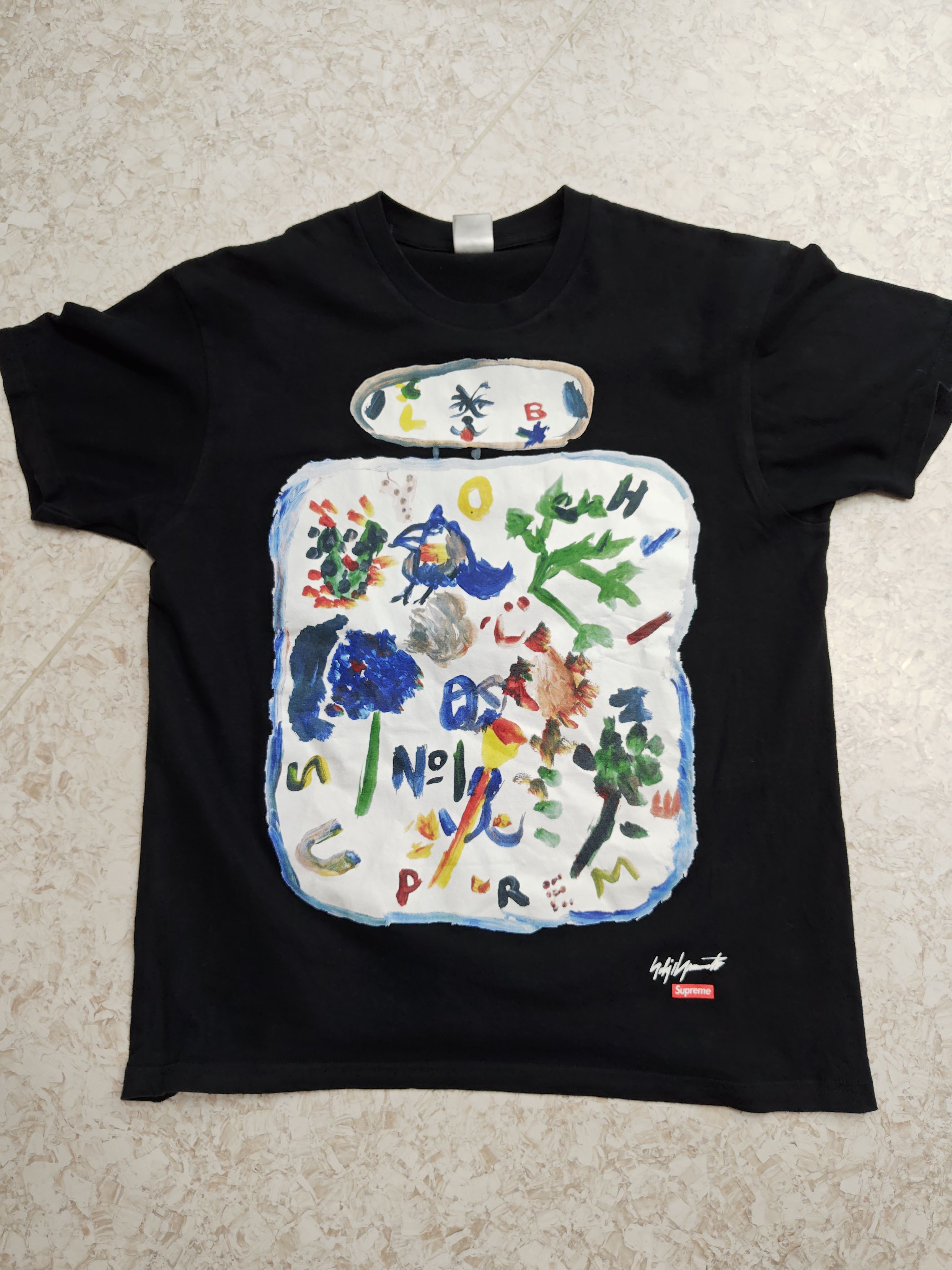 Supreme / Yohji Yamamoto Paint Tee "Black"