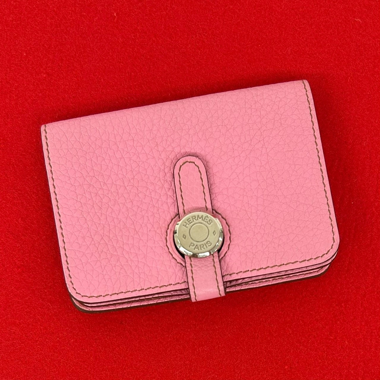 HERMES エルメス ドゴン コンパクト トリヨンクレマンス コインケース ピンク
 22165