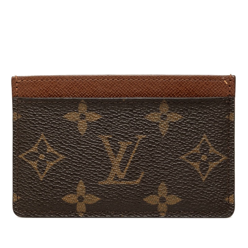 ルイ ヴィトン モノグラム ポルトカルト サーンプル カードケース M61733 ブラウン PVC レザー レディース LOUIS VUITTON 中古