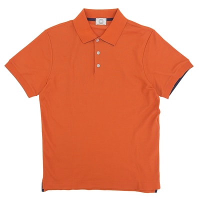 未使用品 エルメス 半袖ポロシャツ オレンジ メンズ S