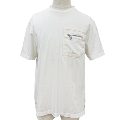 美品 フェンディ 半袖Tシャツ ホワイト メンズ S FY1257