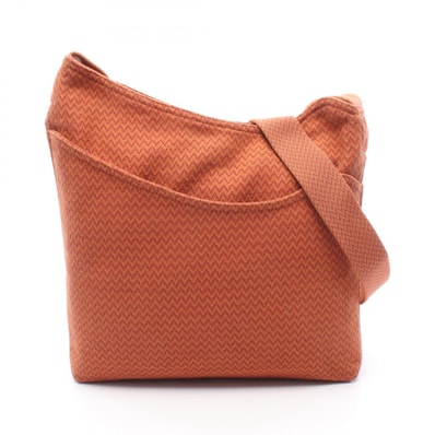 エルメス HERMES サック デ パンサージュ ショルダーバッグ バッグ キャンバス オレンジ レディース オレンジ系 / レッド系 / ブラウン系 【中古】