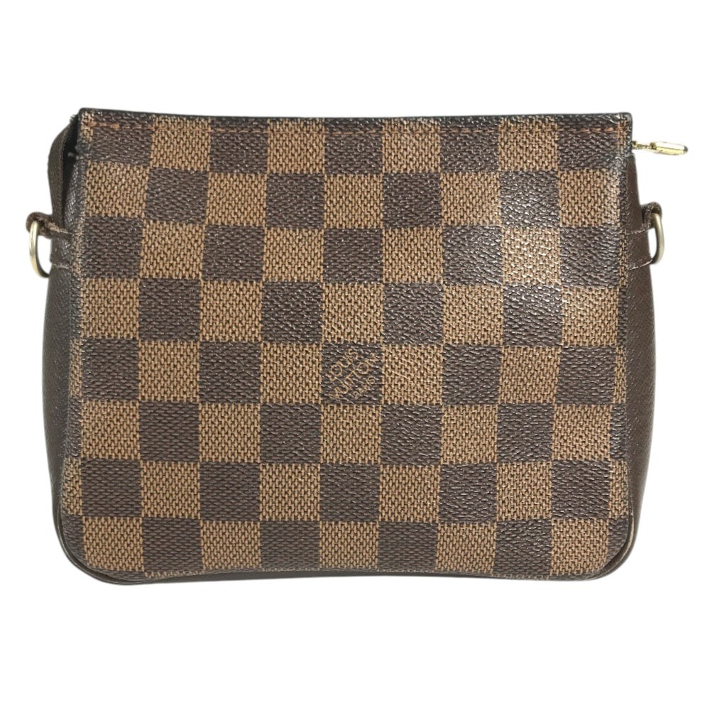 ルイヴィトン LOUIS VUITTON トゥルース メイクアップ アクセサリーポーチ N51982  ダミエ カバン 肩掛け ハンドバッグ ショルダーバッグ ダミエキャンバス エベヌ ブラウン