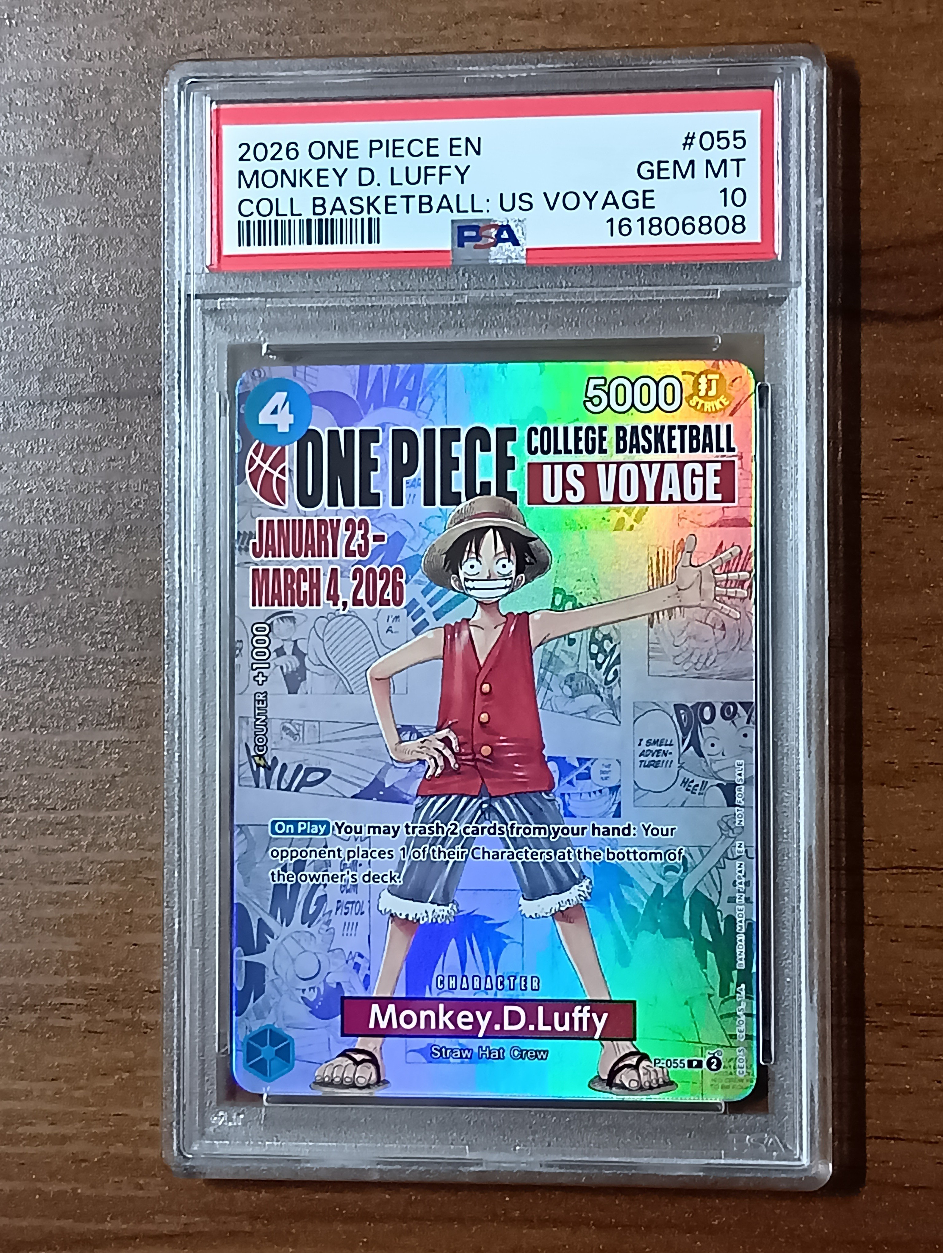 PSA10】モンキー・D・ルフィ：P (開封済) [P-055]【英語版