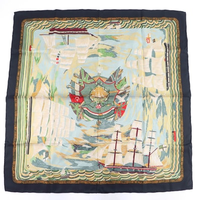 未使用品 エルメス スカーフ HENRY F SMITH SAILOR