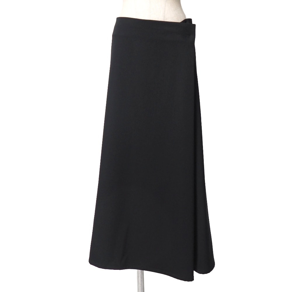 ■美品■Yohji Yamamoto +NOIR ヨウジヤマモト プリュス ノアール ロングスカート サイズ2 ウールギャバジン ブランド古着【中古】20260617/RA9743