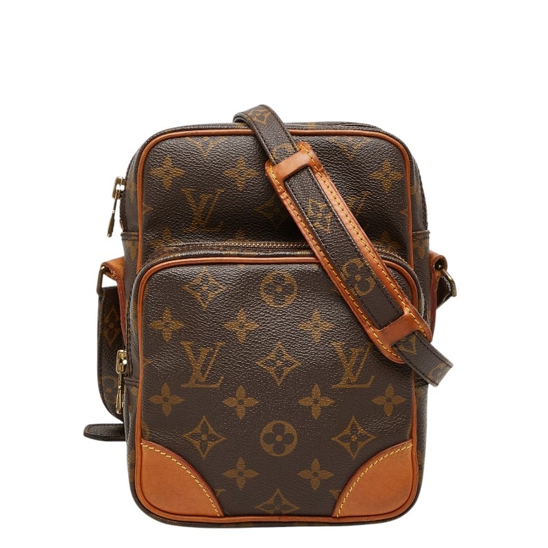 ルイ ヴィトン モノグラム アマゾン 斜め掛け ショルダーバッグ M45236 ブラウン PVC レザー レディース LOUIS VUITTON 【中古】