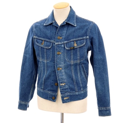 【中古】リー Lee コットン デニムジャケット ブルー【サイズ36】【メンズ】