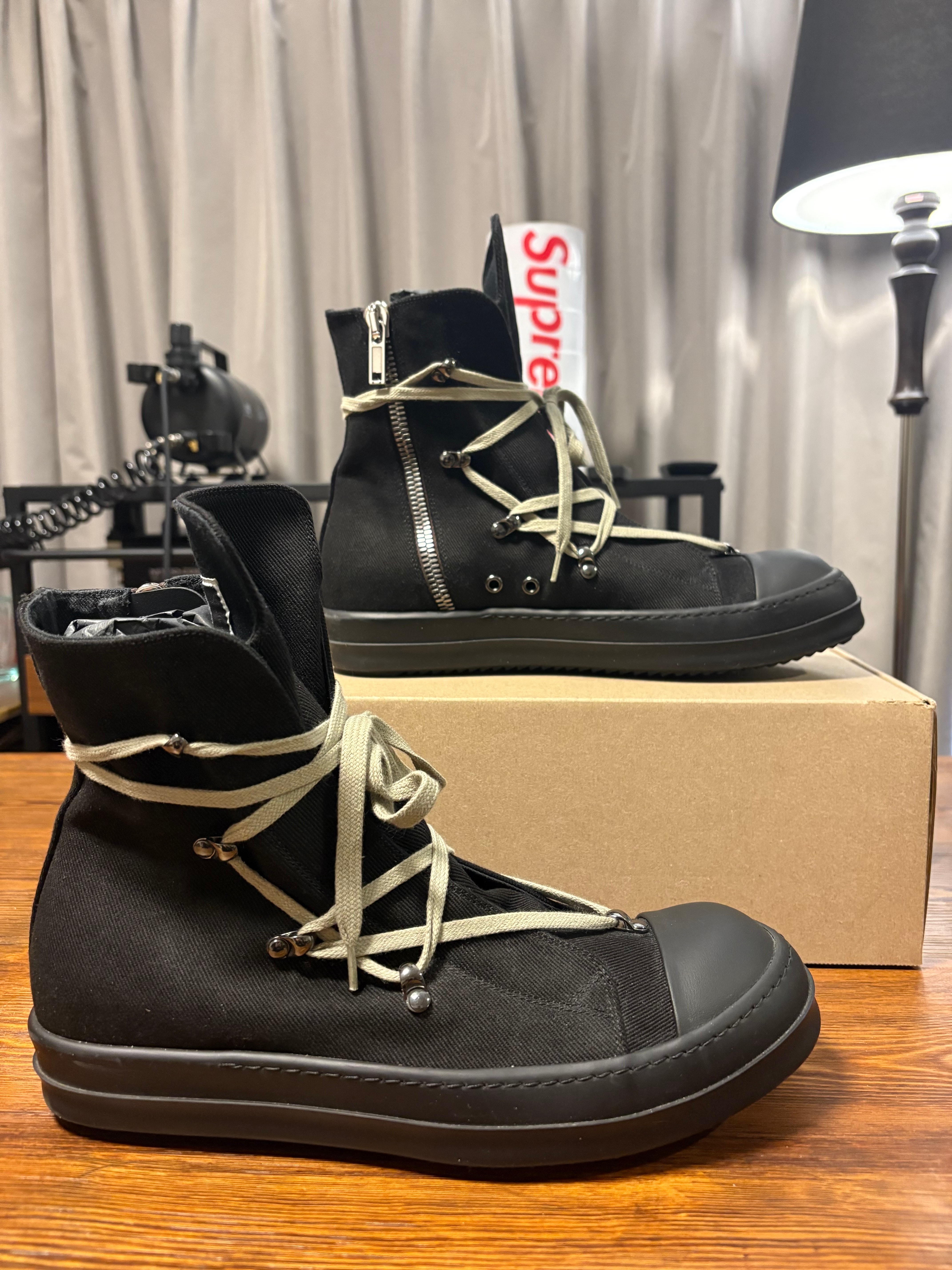 RICK OWENS DRKSHDW HEXA SNEAKS "BLACK"