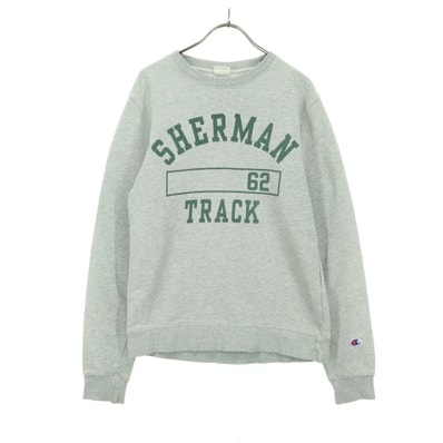 Champion チャンピオン ロゴ 長袖 スウェット トレーナー M グレー