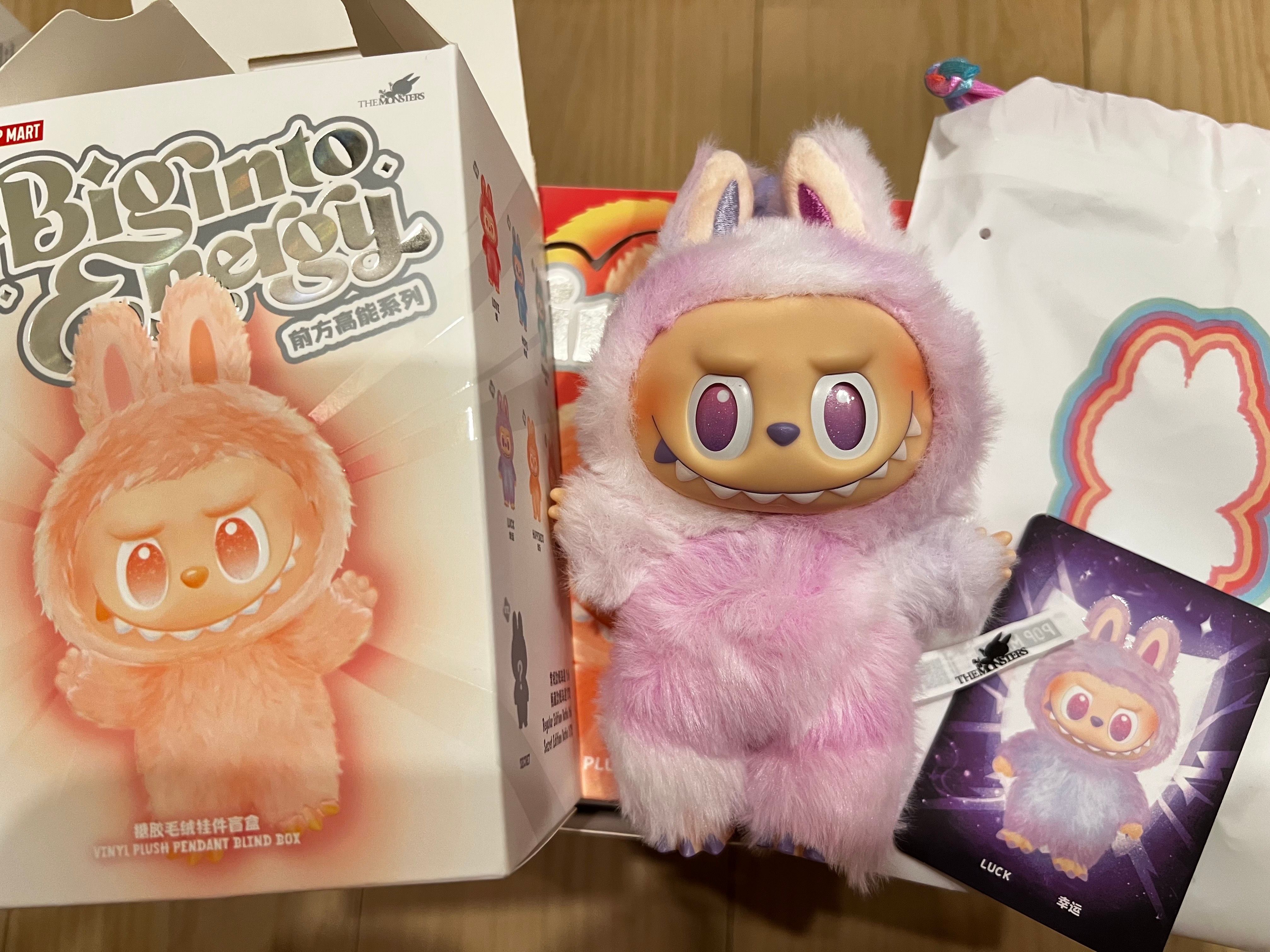 POP MART THE MONSTERS (LABUBU) Big into Energy Series Plush Pendant LUCK