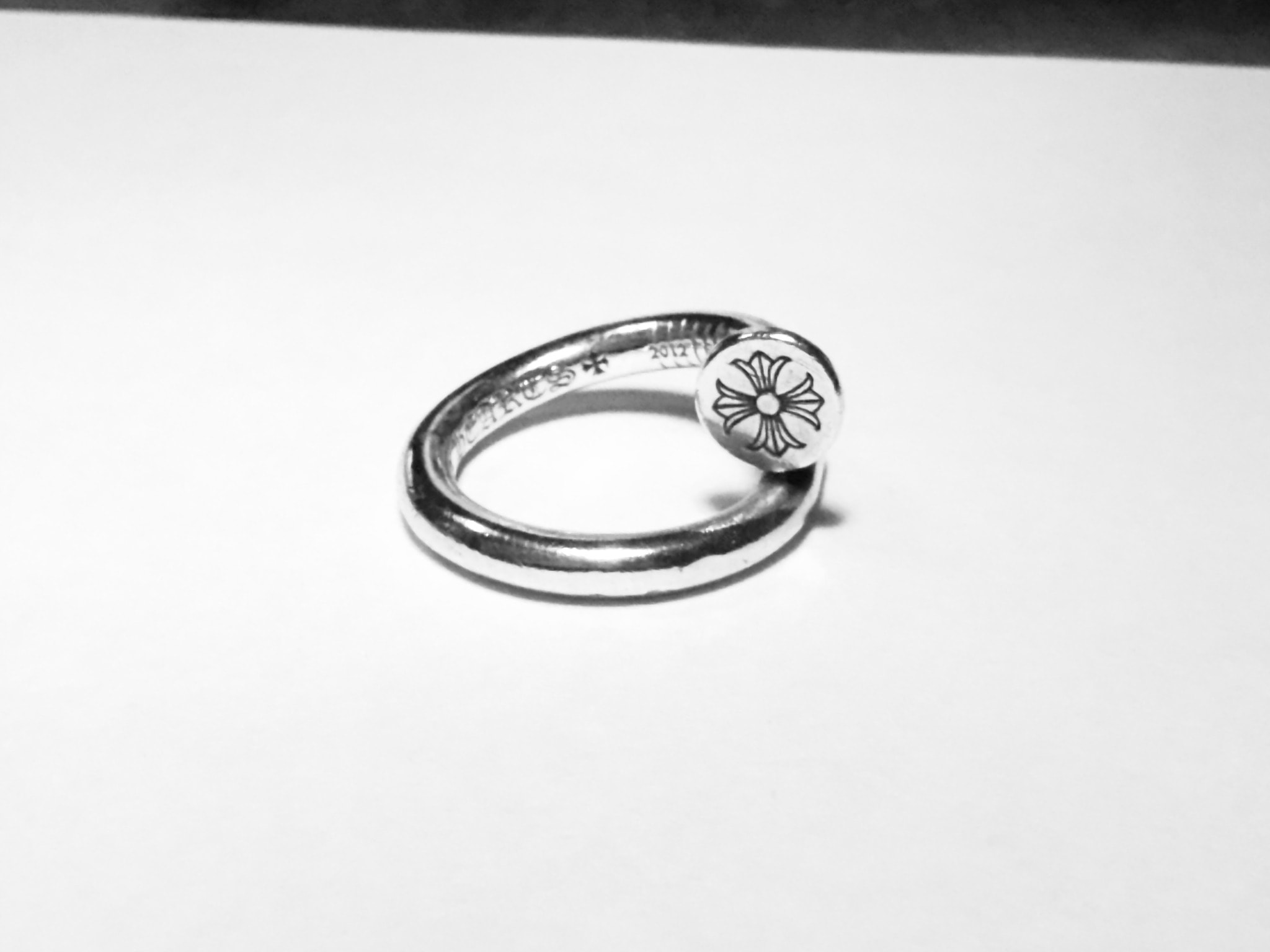 Chrome Hearts Nail Flat Ring "Silver"