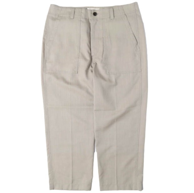 Ernie Palo アーニーパロ 日本製 Wool Fatigue Pants ウォッシャブルウールトロ ファティーグパンツ EP01SPT02 48 BEIGE 定価41,800円 サマーウール ベイカー ボトムス g27704