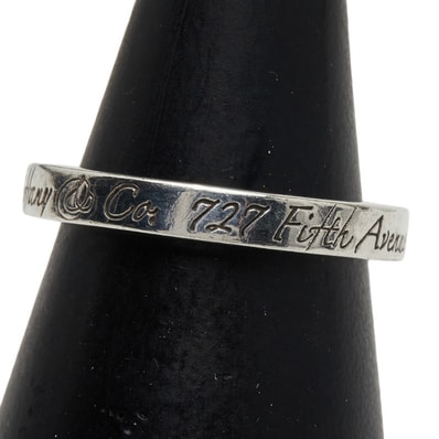 ティファニー ノーツ ナロー リング 指輪 SV925 シルバー レディース TIFFANY&Co. 【中古】