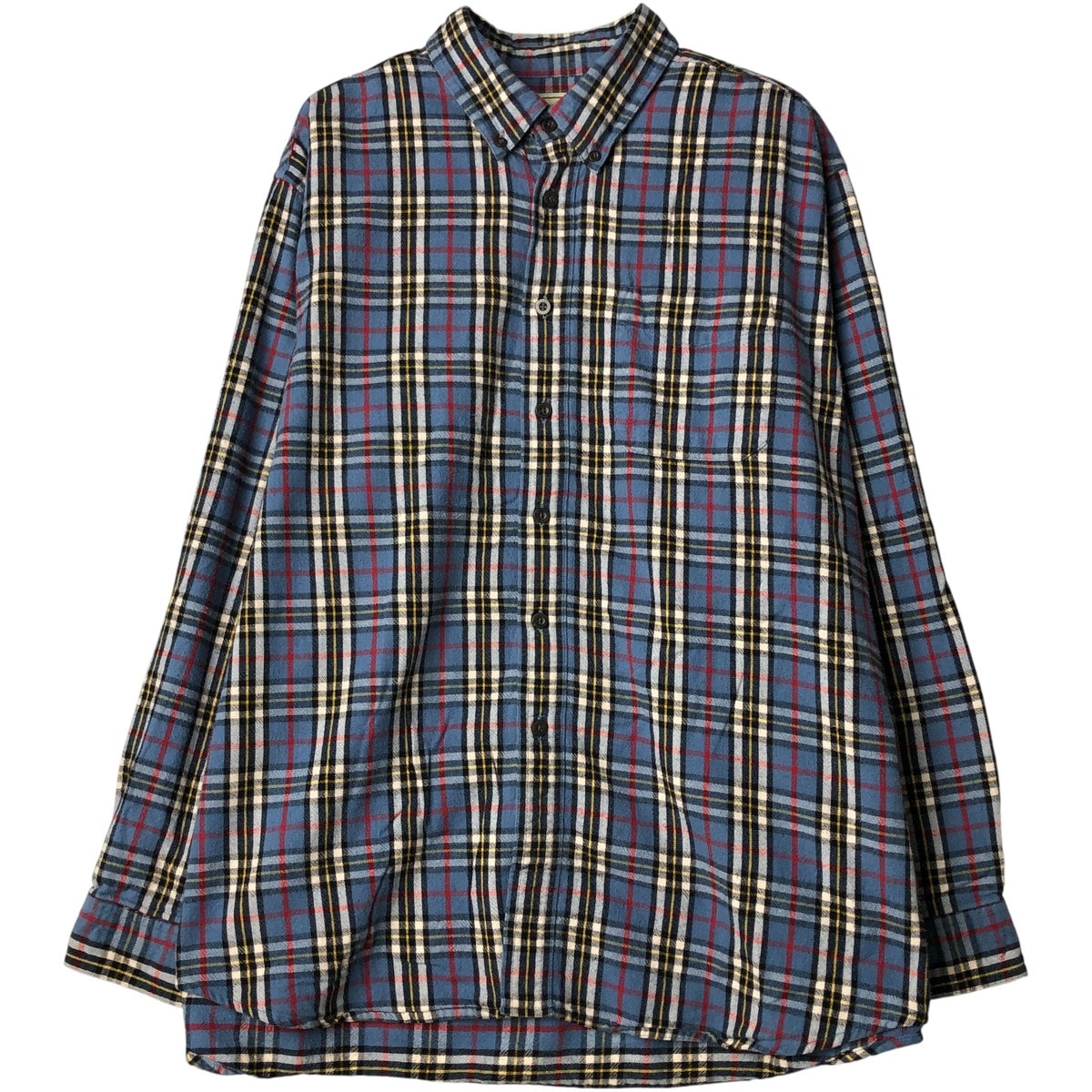 古着 エルエルビーン L.L.Bean 長袖 ボタンダウン ライトネルチェックシャツ メンズXL相当/eaa599586