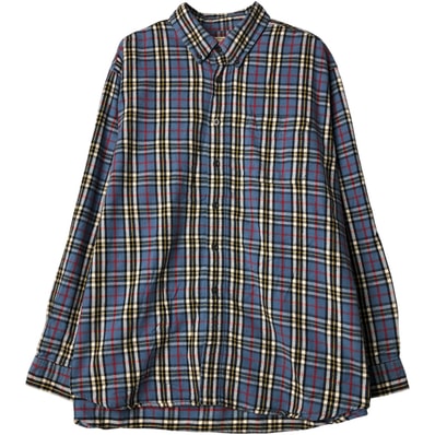 古着 エルエルビーン L.L.Bean 長袖 ボタンダウン ライトネルチェックシャツ メンズXL相当/eaa599586